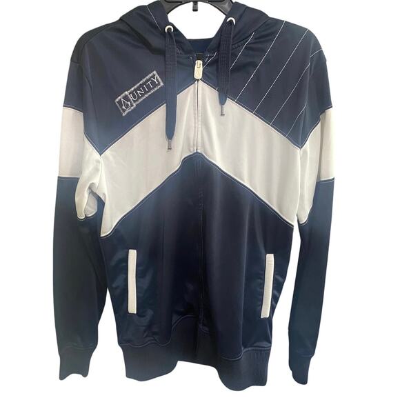 Ubisoft Other - Official Assassin’s Creed UNITY Game Hoodie – Bioworld 2015 – Navy/White - Large